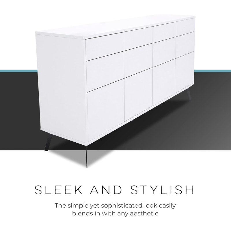 Damyria 149.86cm Solid Wood Sideboard