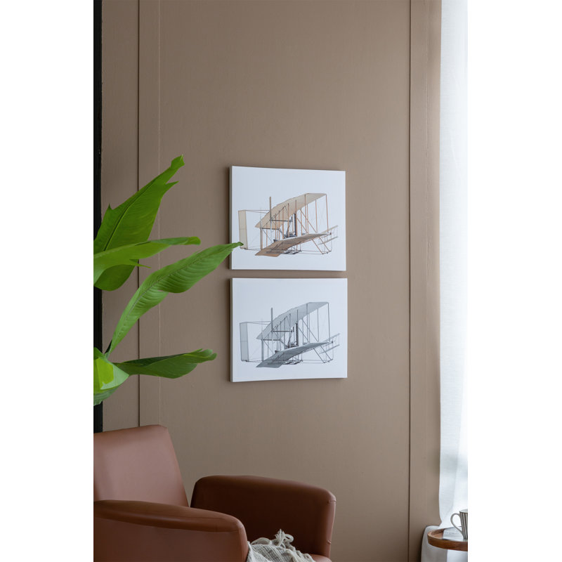 Ensemble de 2 grands diptyques rectangulaires