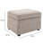Multicolor Upholstered Storage Ottoman With Hinged Lid, 24” Tall Rectangle Footrest Stool With Storage For Living Room, Bedroom, Multiple Fabrics & Colors Available-1010046984
