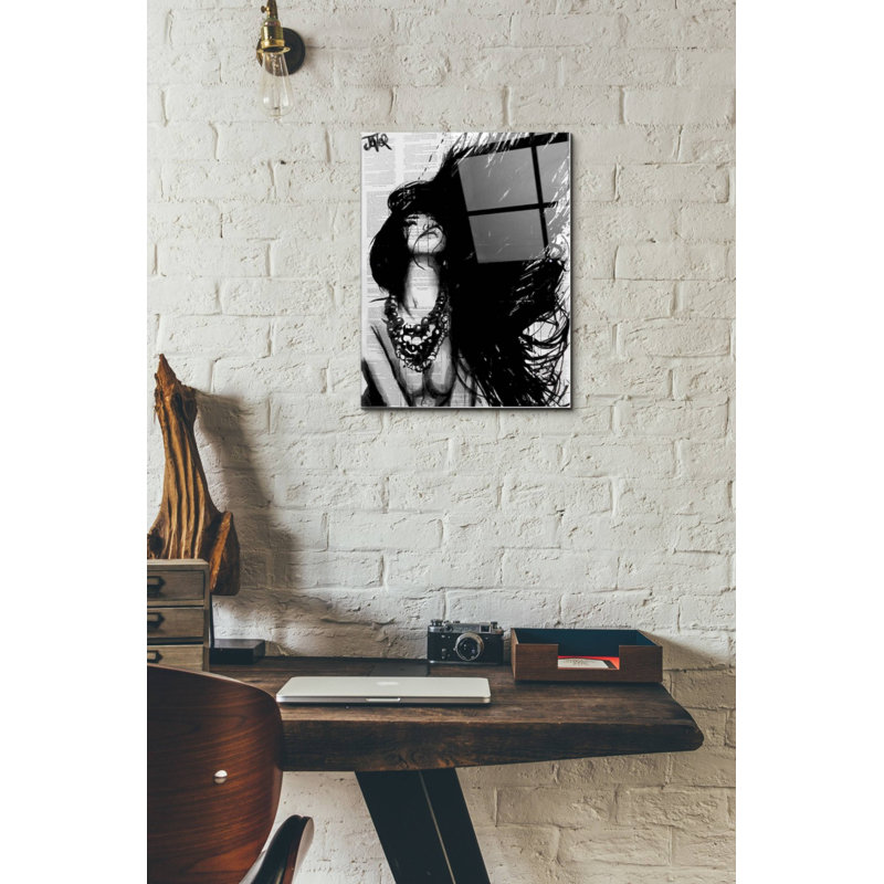 Trinx «Amazonia» par Loui Jover, art mural en verre acrylique, 16" H x 12" W x 0.12" D