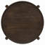 Table de bout ronde brun foncé Mavis