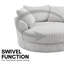 Skyler Upholstered Swivel Armchair-994993776