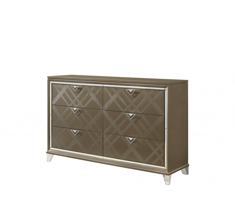  Commode double 66 po en bois massif et manufacturé 66 po