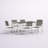 Shore 7 Piece Outdoor Patio Aluminum Dining Set-38386385