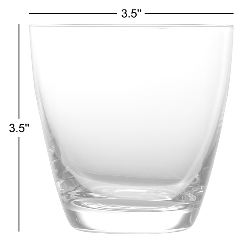 Schott Zwiesel Era Crystal Glass, 12 Oz. Double Old Fashioned (Set of 4), Clear