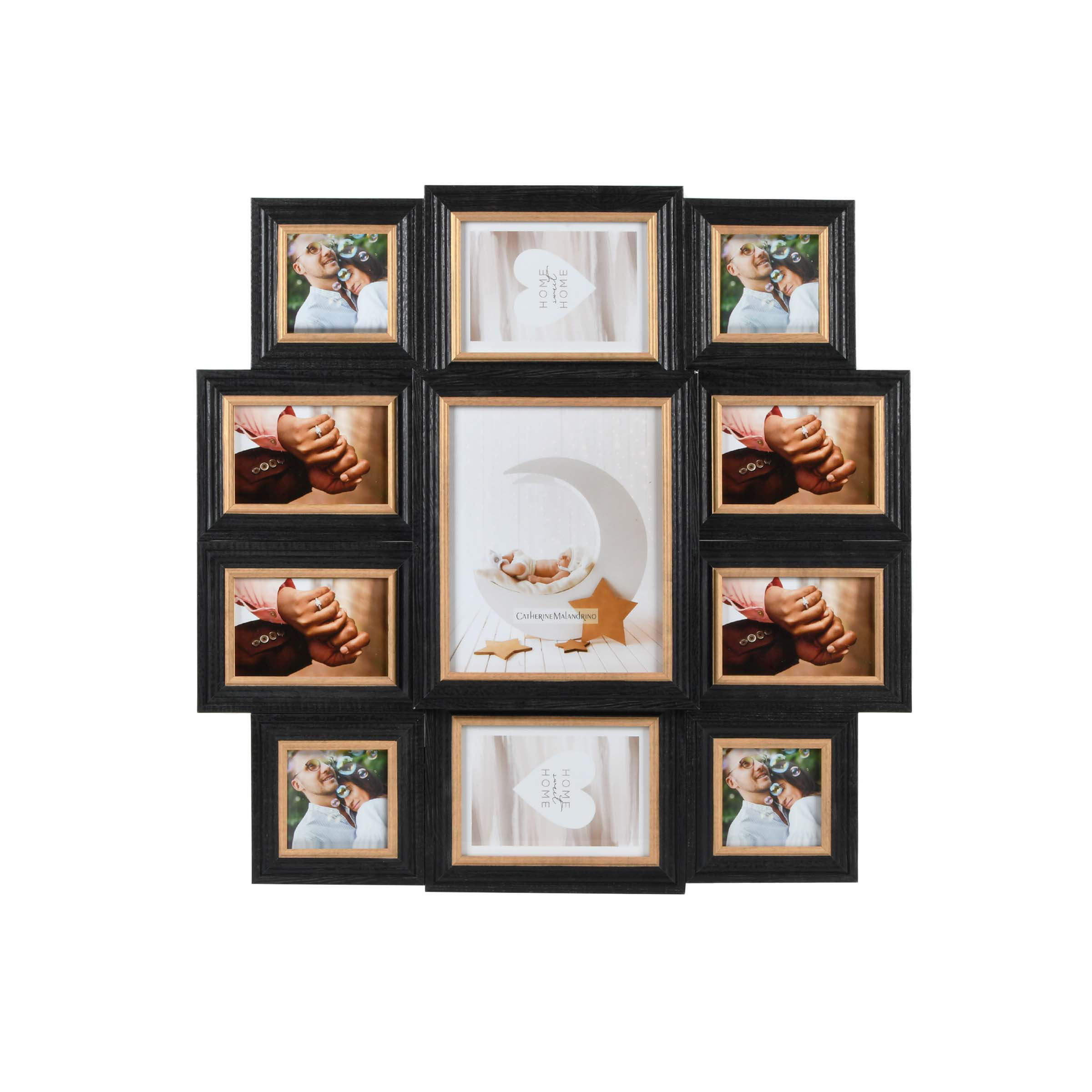 Ekaterina Real White Wood Collage Picture Frame Set (Set of 2) Latitude Run Color: White