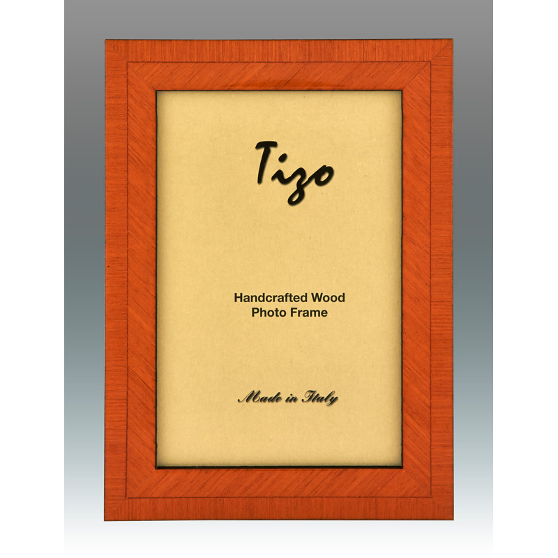 Wood Picture Frame, Orange, 5" x 7"