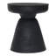 Matte black table stool