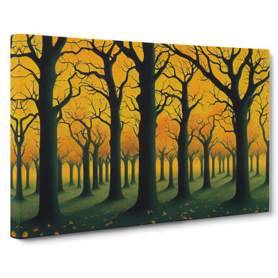 Carefree Autumn Forest - Wrapped Canvas