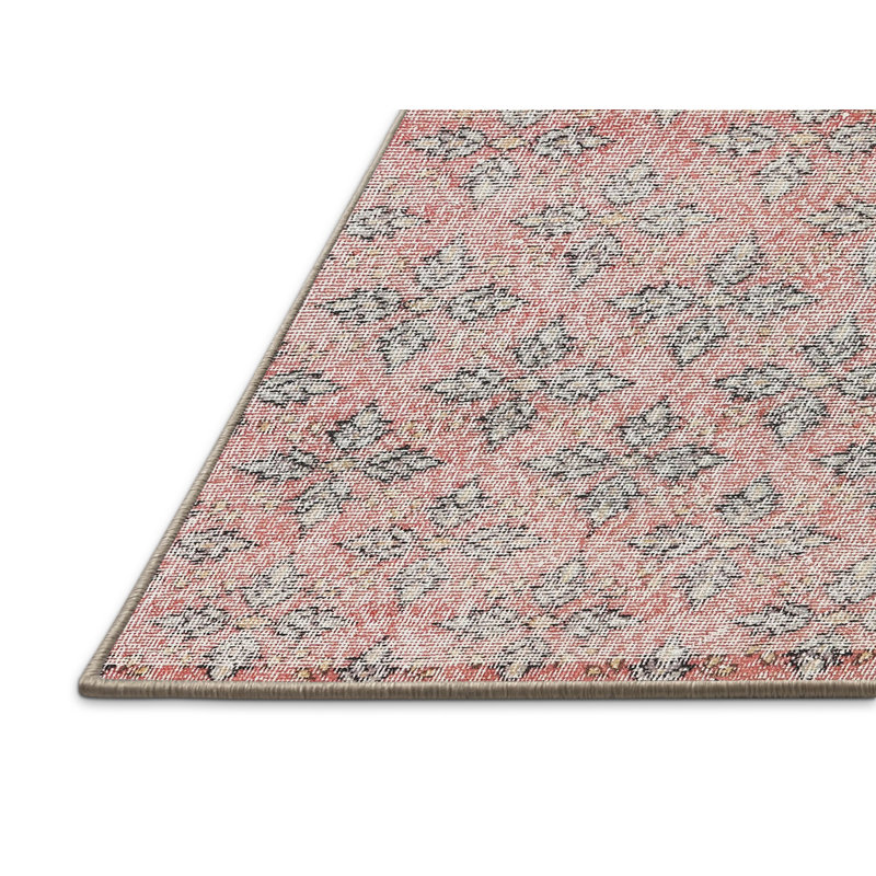 Tapis traditionnel rouge / vert, Rectangle 2 pi x 5 pi