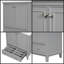 Ensemble de meuble-lavabo élégant 30 po avec tablette réglable et rangement multifonctionnel-2015674797