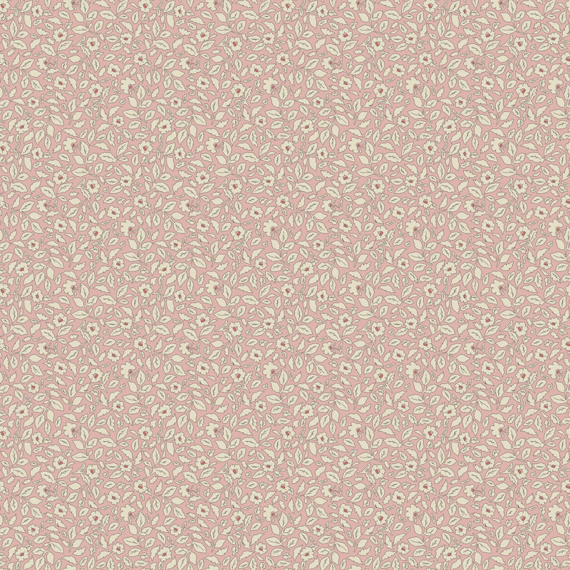 Joules Ditsy Floral Print Floral 10m x 52cm Matte Wallpaper Roll, Pink