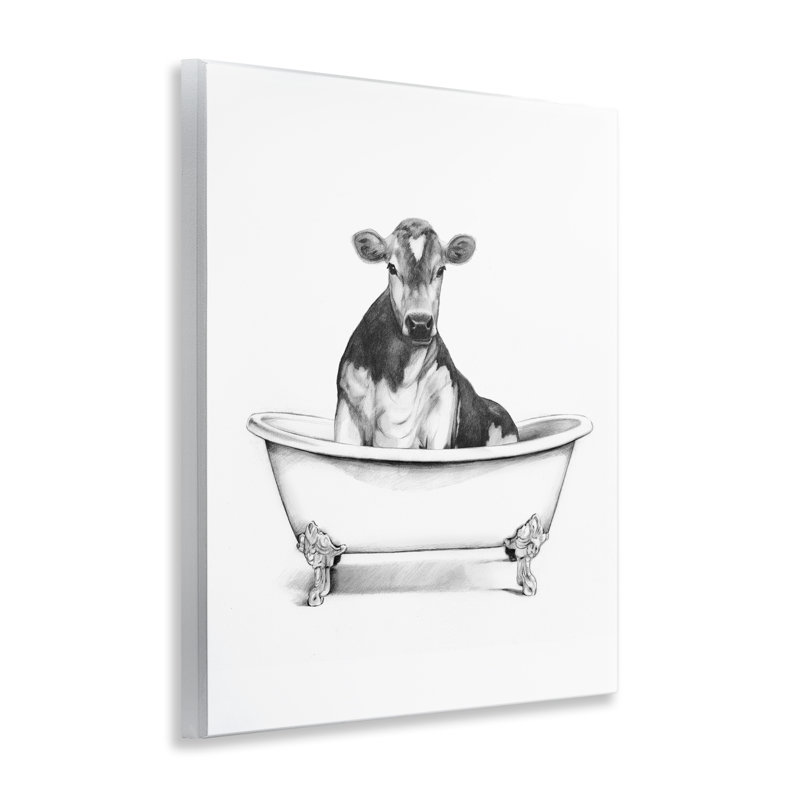  «Antique Tub with Cow Cow» par Victoria Borges