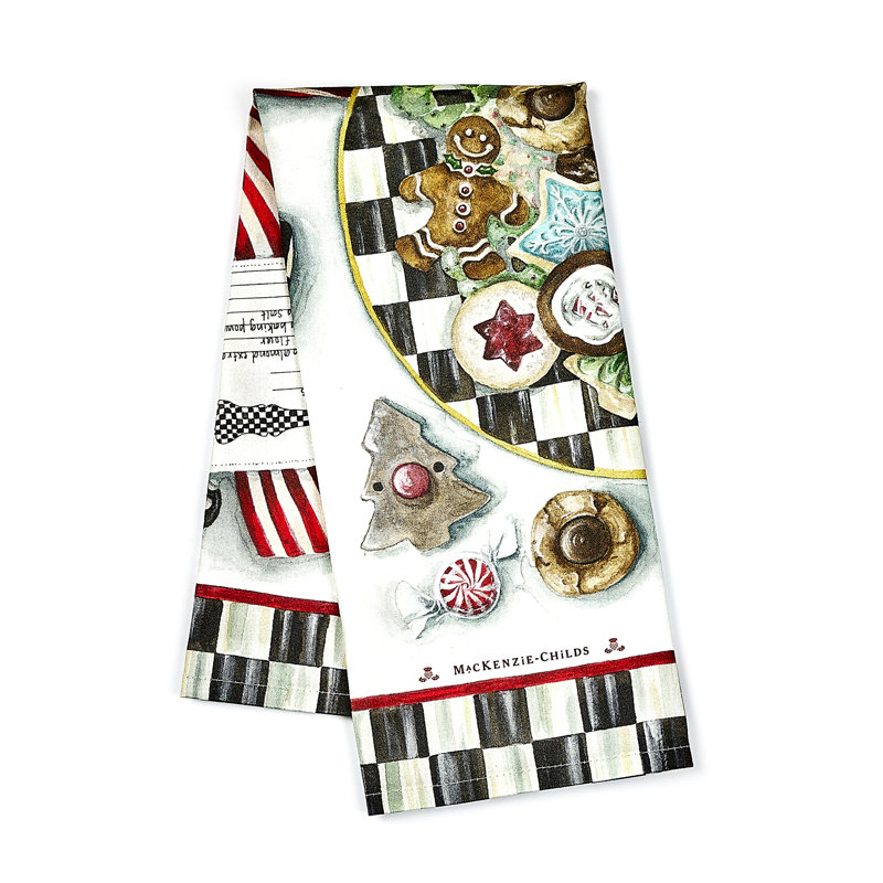 Christmas Cookie Recipe Dish Towel