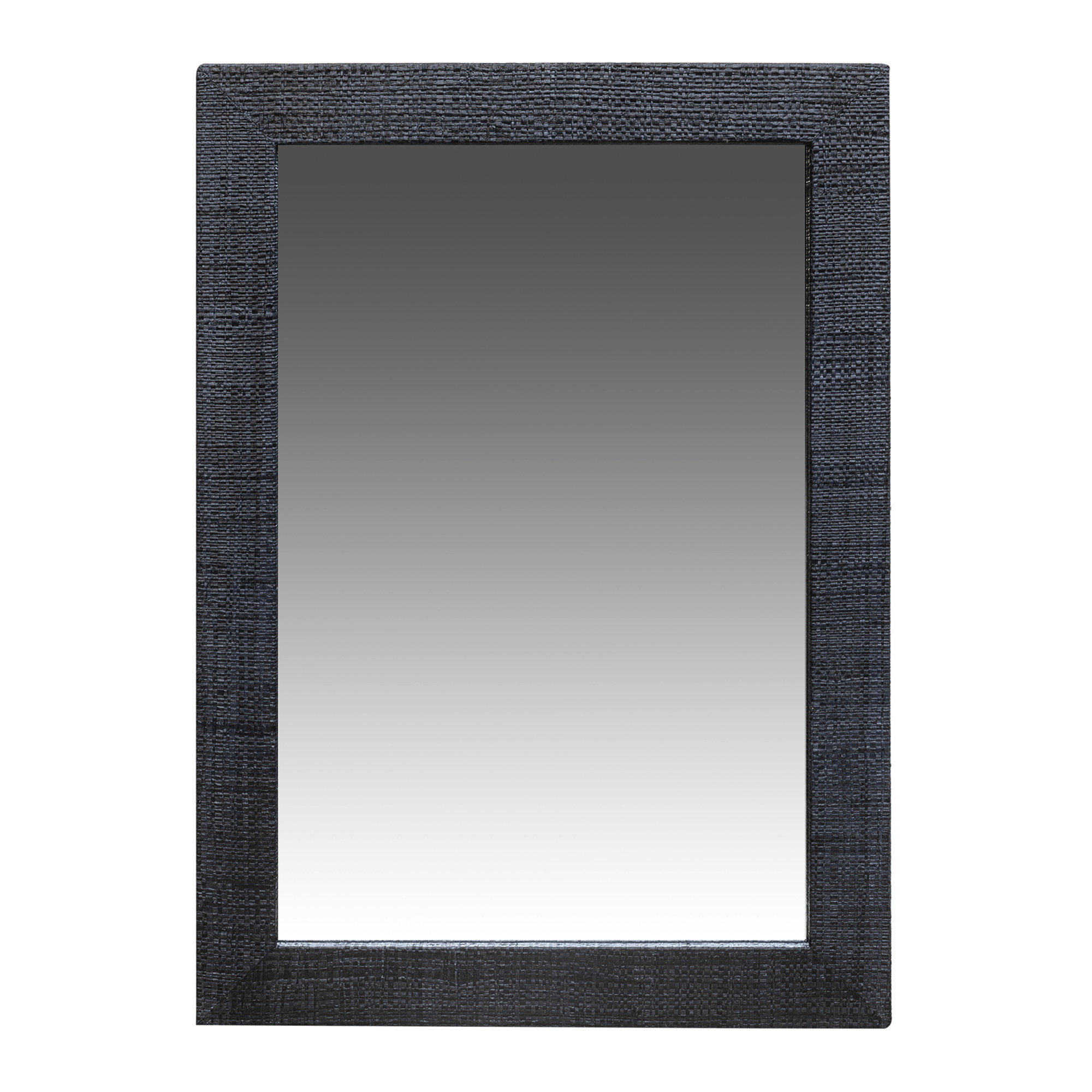 Kehoe Raffia Mirror, Navy
