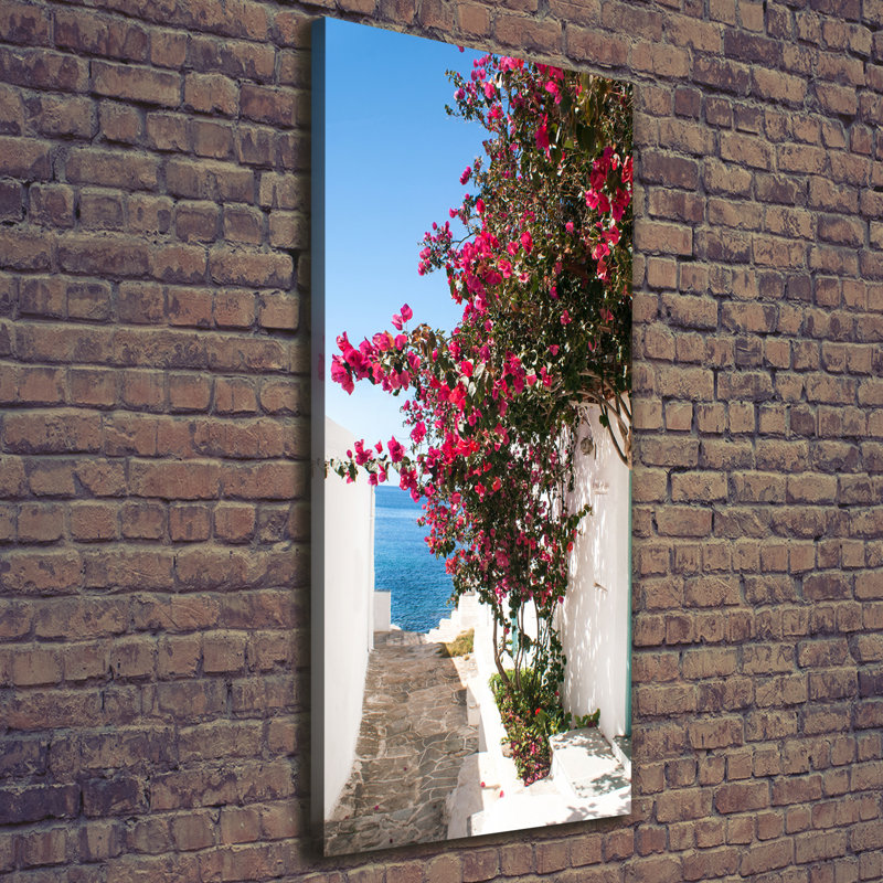 Greek Streets - Wrapped Canvas Print