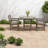 Space Saving Patio Dining Sets, Hdpe Wood Look Rustic Bistro For Patio