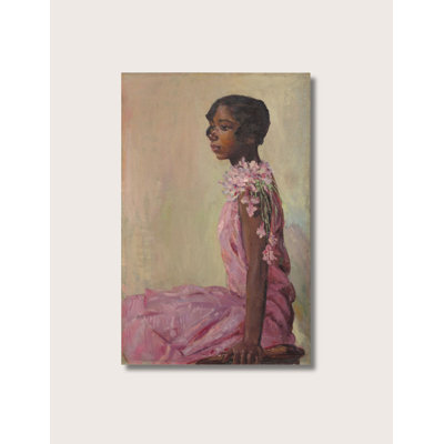 «Girl In Pink Dress» par Laura Wheeler Waring, reproduction