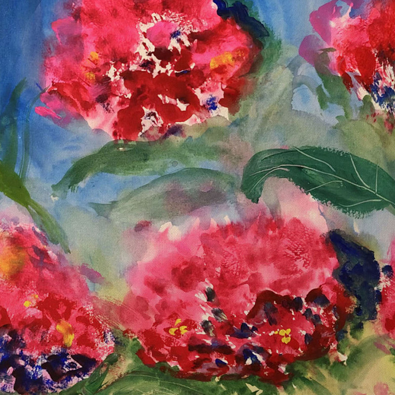 Coussin intérieur / extérieur Red Geraniums