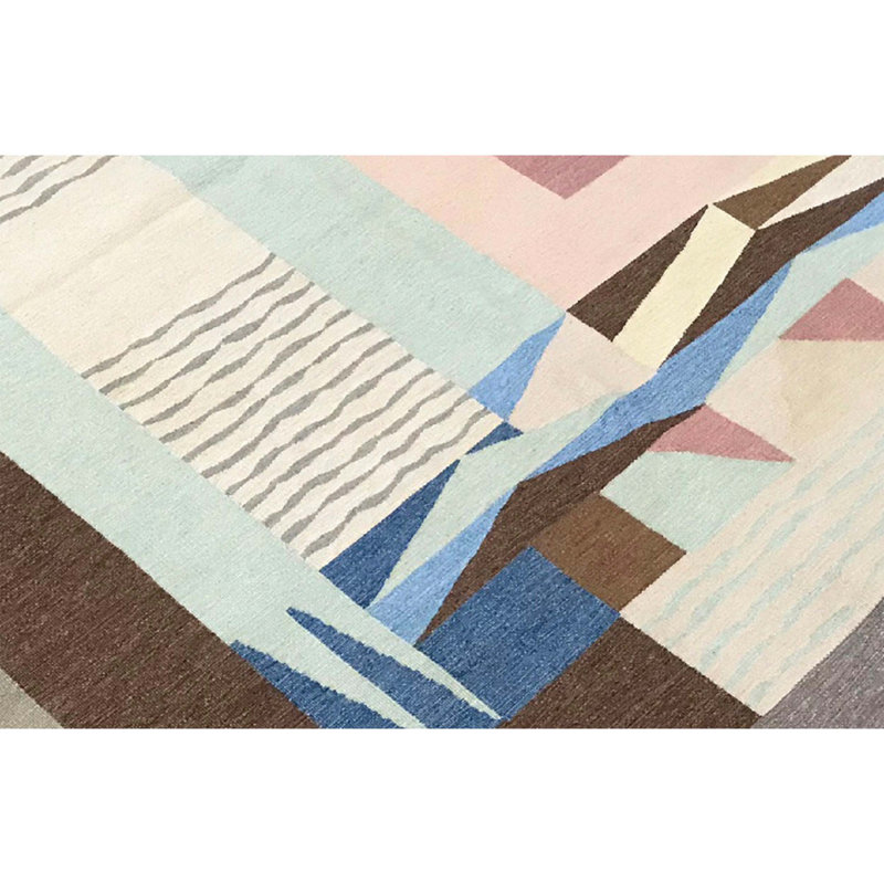 Aubusson Hand Knotted Wool Southwestern Area Rug