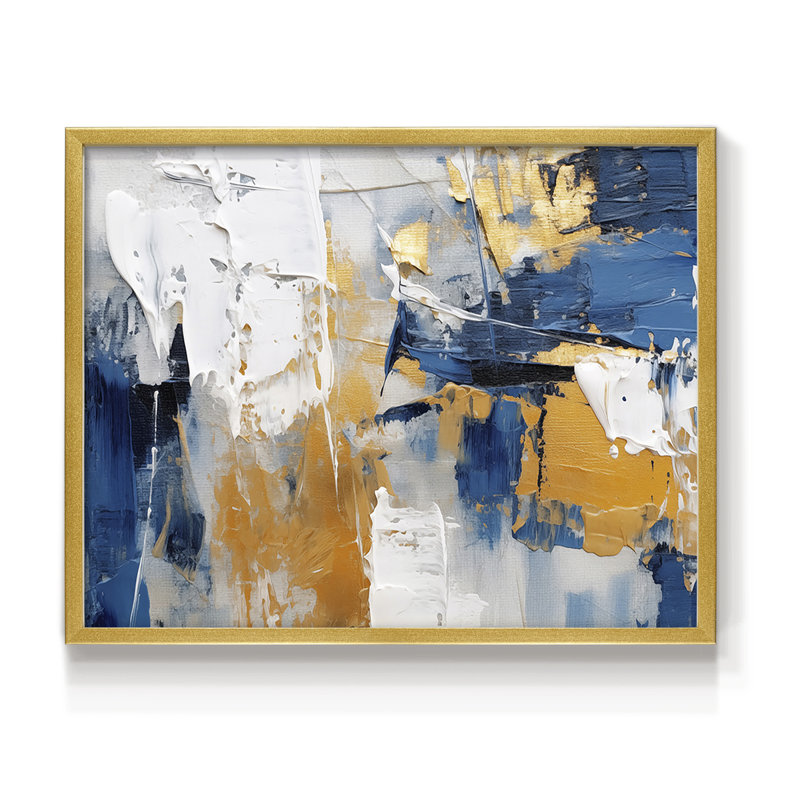 Abstract Series-CLIII -Framed Print - Restickable, 22" H x 28" W