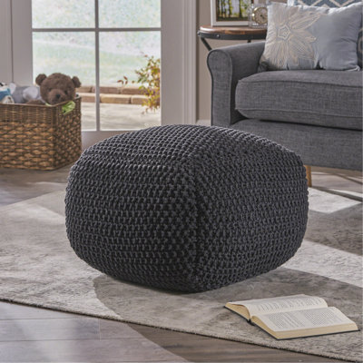 Pouf en coton Hollis