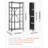 Folding Storage Shelf with Wheels 5-Tier Metal Shelving Unit Black