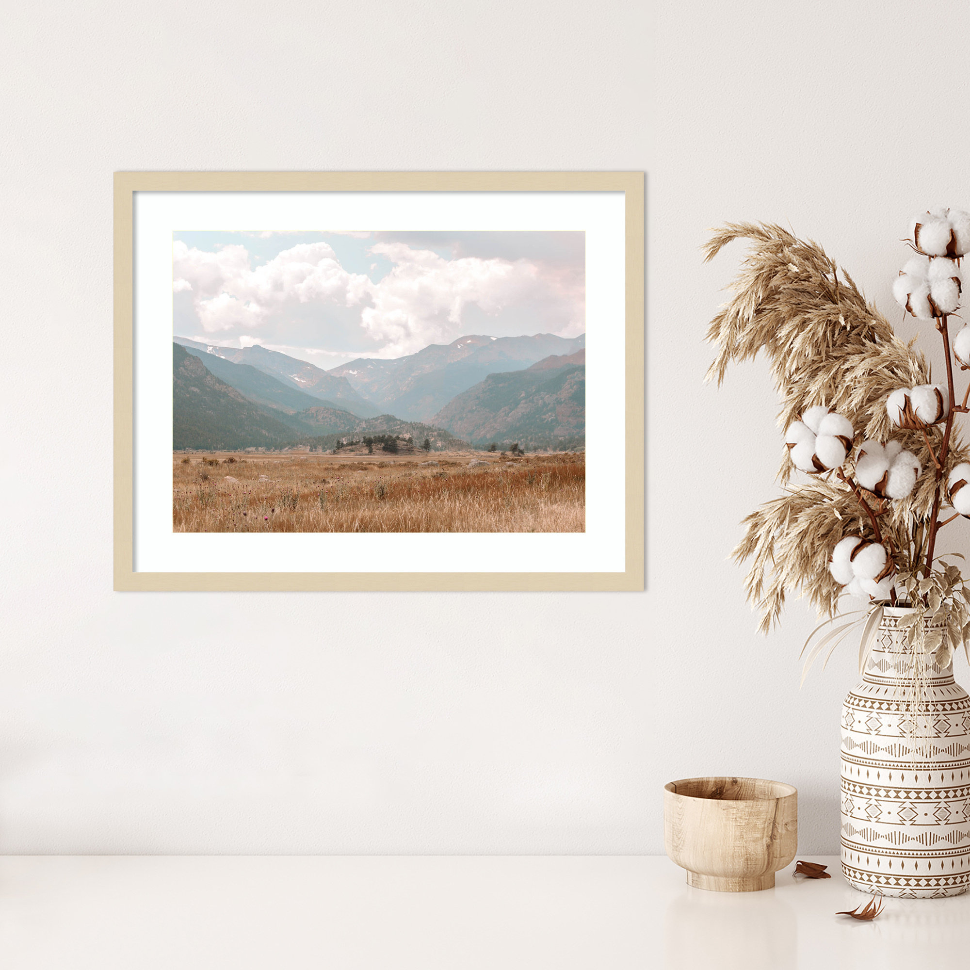Wanderings by Alicia Abla, 20" H x 25" W x 1" D, Brown