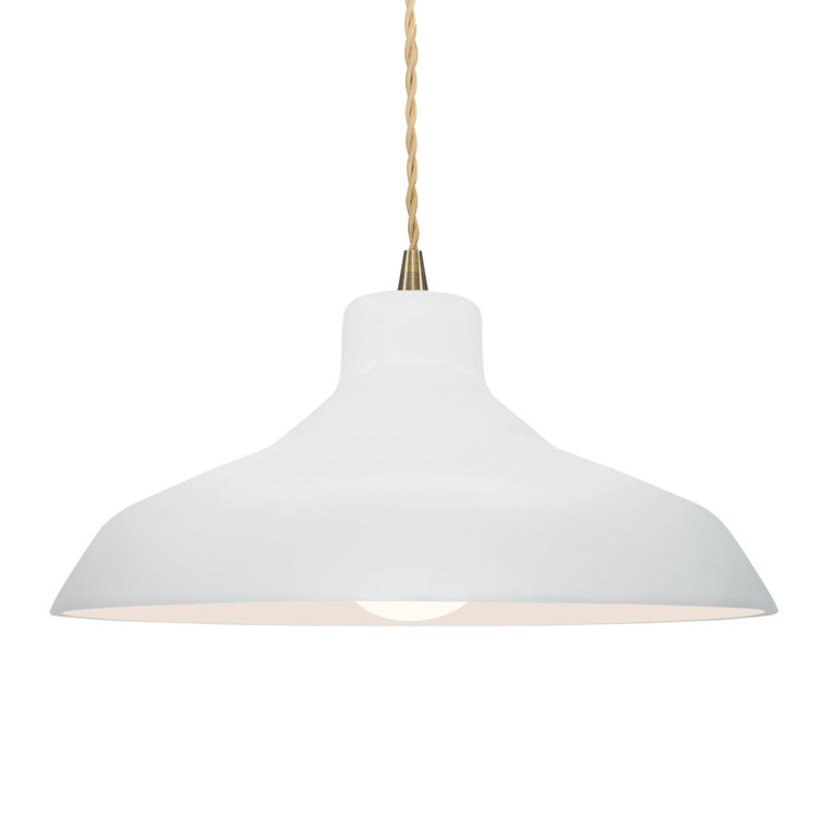 Fallon Single Light Ceramic Dimmable Pendant