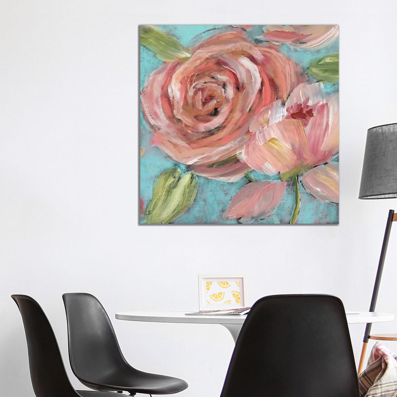 Blushing Coral Beauties by Nan - Wrapped Canvas Print, 93.98 cm H x 93.98 cm W x 3.175 cm D