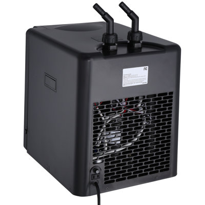 Refroidisseur d'aquarium, 416 L (110 gal), 1/3 CV, compresseur frigorifique silencieux pour eau de mer et eau douce, système de refroidissement pour aquarium avec pompe et tuyau, récif corallien