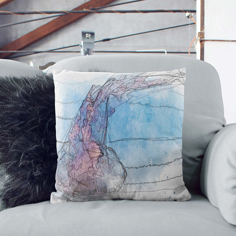 Jellyfish Cushion with Filling, 55cm H x 55cm W x 20cm D