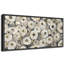 «Yellow, Tan Grey Abstract Botanicals Relaxing Calm», impression sur toile encadrée surdimensionnée-111652976-111652977