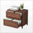 File Cabinets Farmhouse 2 Drawer Lockable Filing Cabinet with 31.5”W x 20”D x 28.98”H | Particle Board + MDF