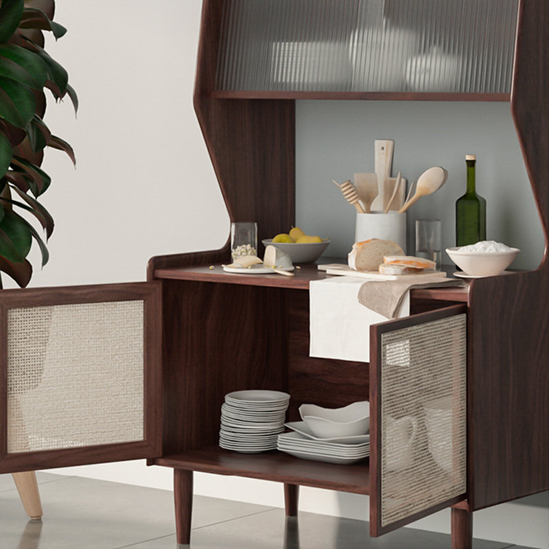 Armoire de rangement scandinave, Noyer