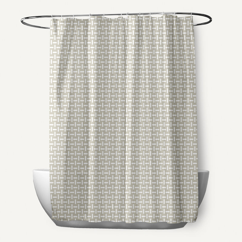 Floral Shower Curtain, Flax