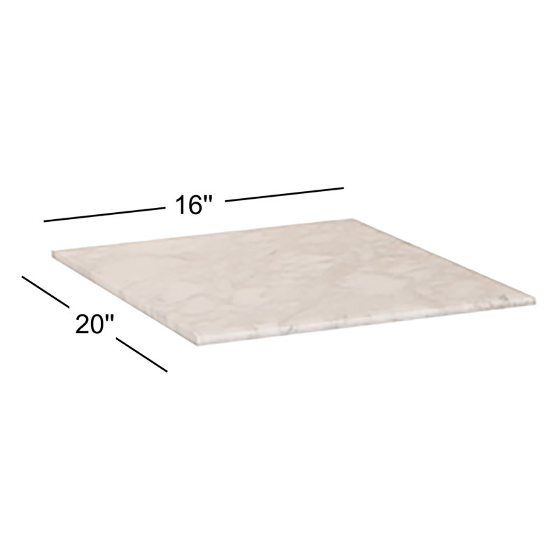 Comptoir de meuble-lavabo simple 16 "Counter