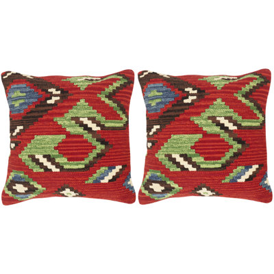 Geometric Feather Throw Pillow