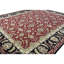 Tapis rouge et noir noué à la main de haute qualité