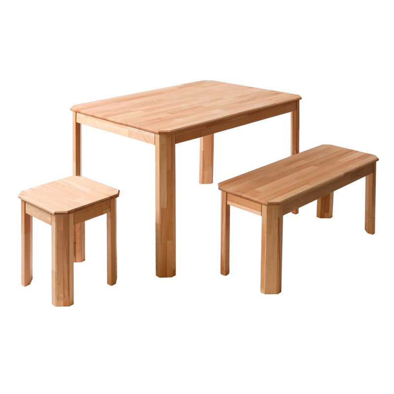 Schneck Solid Wood Bench   , 45cm H x 94cm W x 35cm D