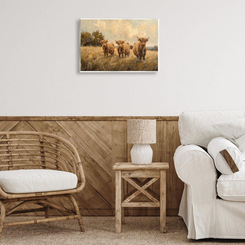 «Three's A Party Bétail» par Petals Prints Design, H 13 po x l 19 po