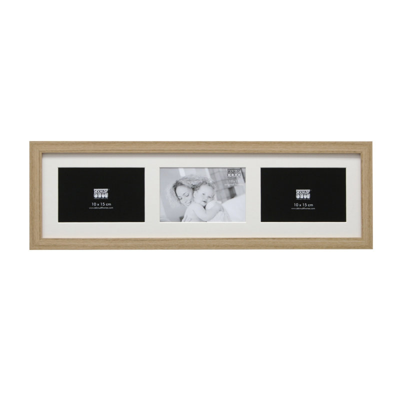 Glass Matte Picture Frame, 13cm H x 18cm W, Nature / Siber