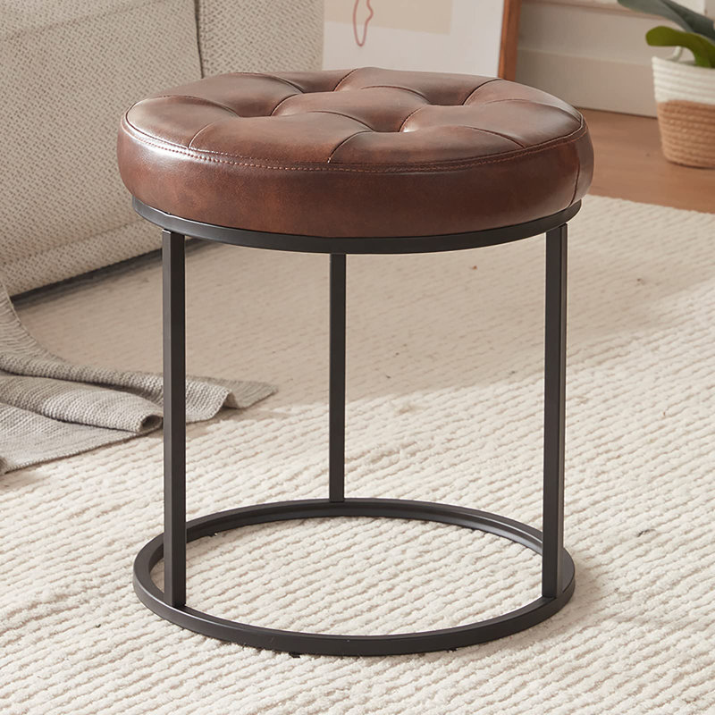 Tabouret de coiffeuse Bailys, Brun foncé
