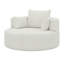 Fauteuil d'appoint pivotant avec 3 coussins amovibles-115839033