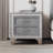 Velvet Solid Wood Nightstand-1238811337