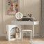 Meuble-lavabo de coin avec miroir et lumières DEL
