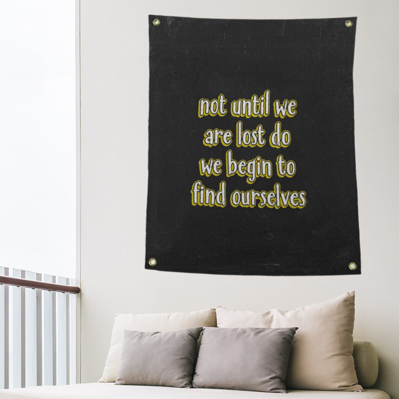 Tapisserie tableau noir de polyester trouver votre citation, H 59 pi x l 50 po, Jaune