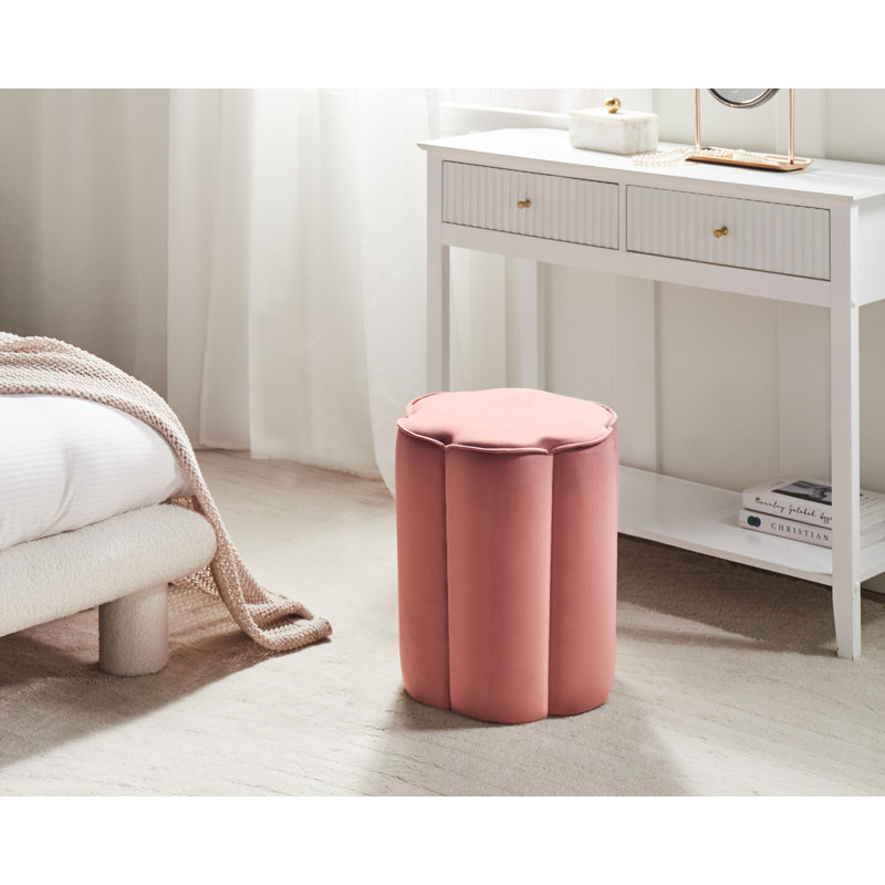 TAPPEN 39cm Wide Novelty Solid Colour Pouffe Ottoman