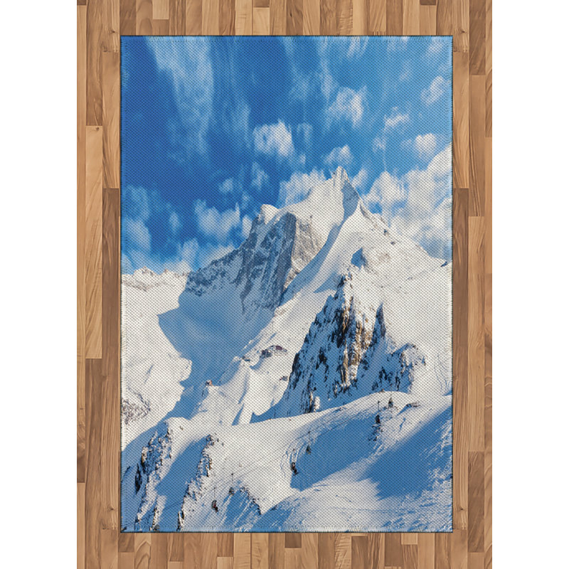 Tapis de montagne à haute densité en fibre de polyester, Rectangle— 4 pi x 5 pi 8 po