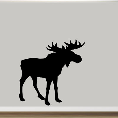 Décalcomanie murale silhouette orignal
